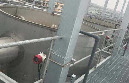 電磁流量計(jì)在上海老港處理廠運(yùn)行